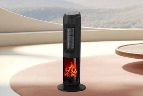 Tower Fireplace Fan Heater